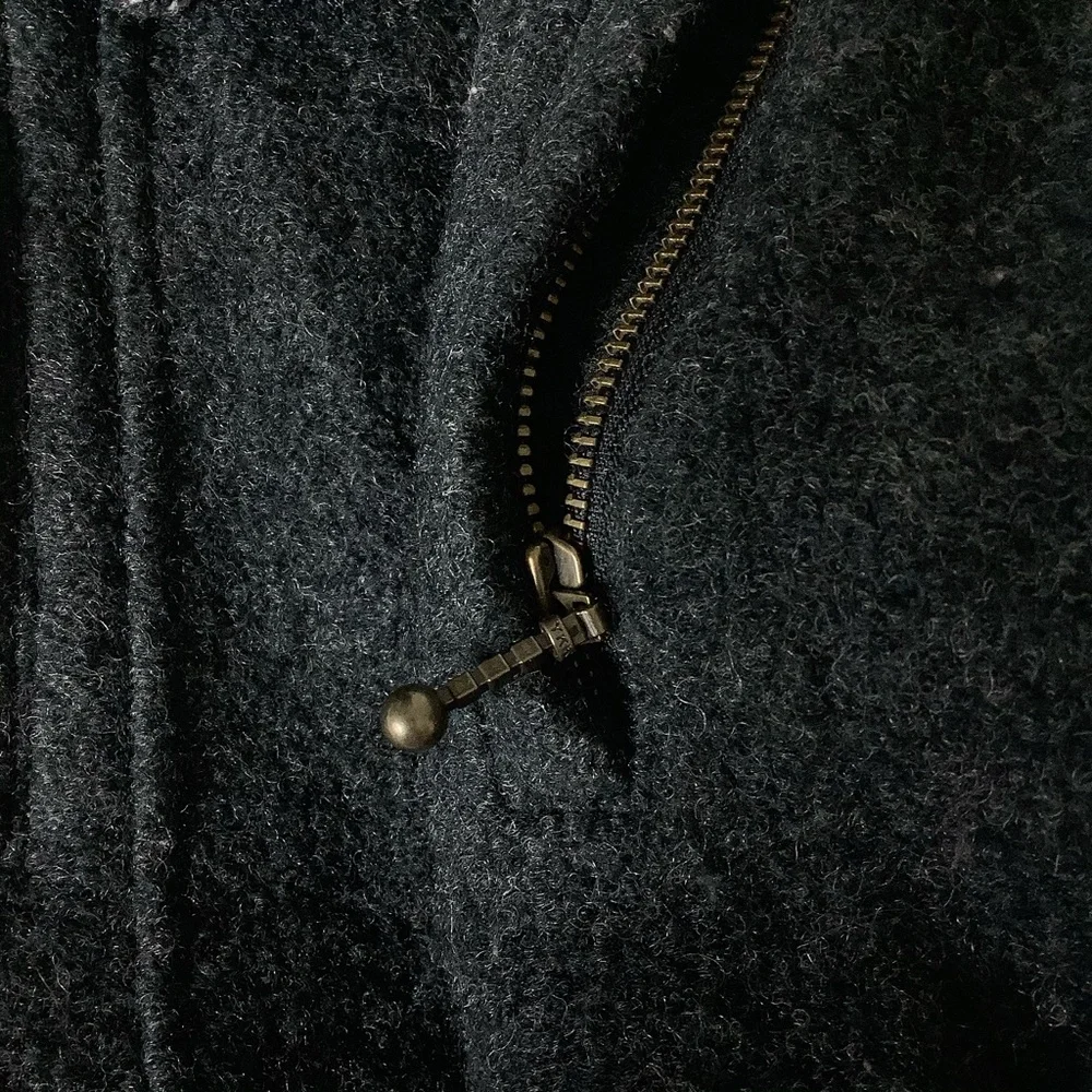 Icelandic Design 100% Wool Full Zip Fair Isle Floral Embroidered Jacket Womens M - Picture 5 of 13